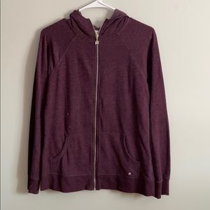 Maroon Victoria secret full zip hoodie